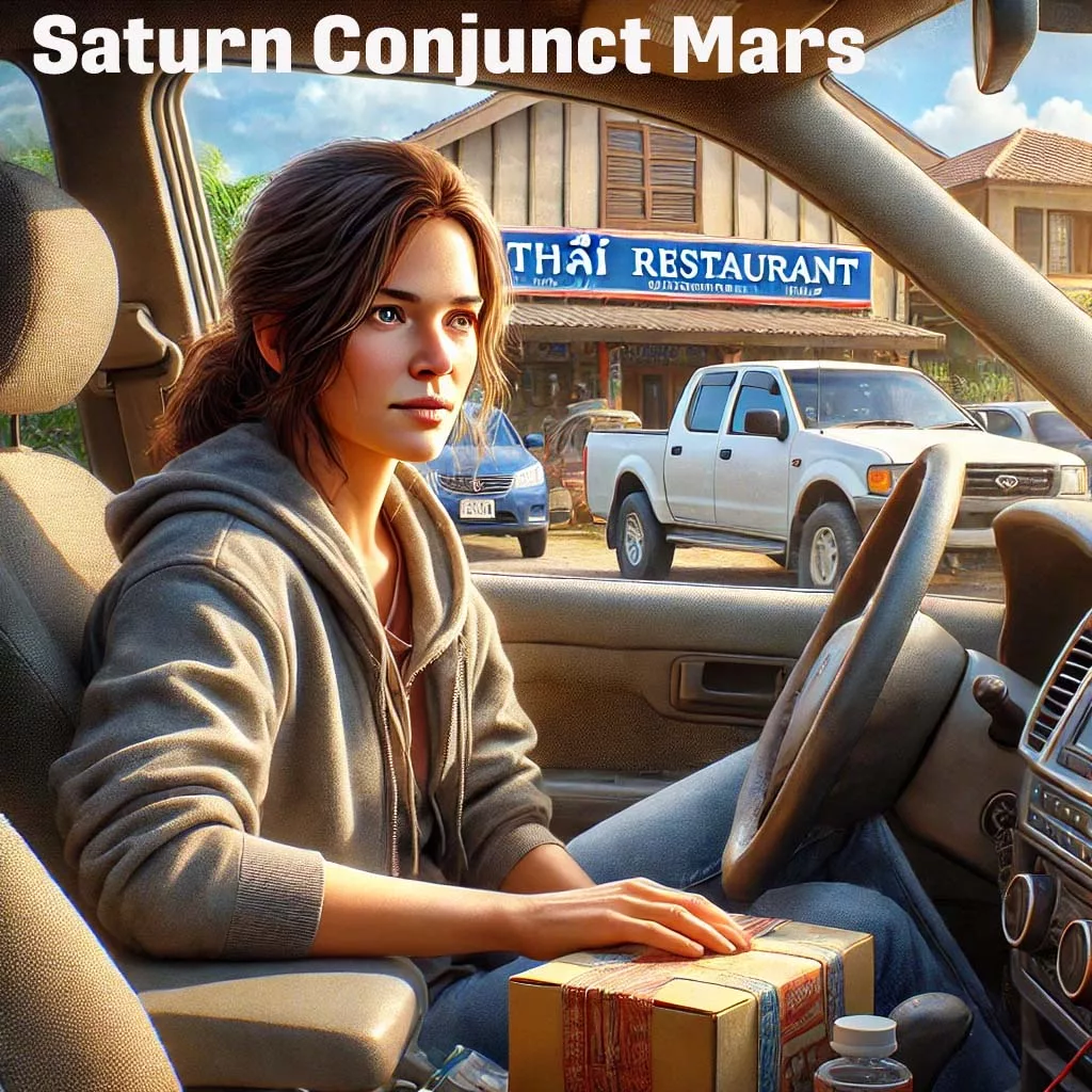 Transiting Saturn Conjunct Mars